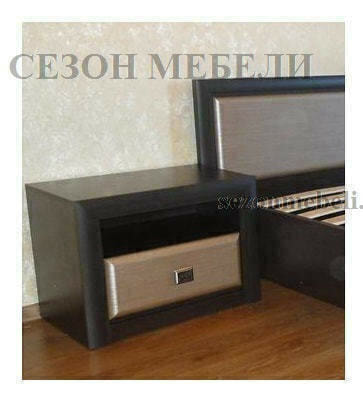 Тумба прикроватная Коен KOM1S венге магия/ штрокс темный (фото, вид 1)