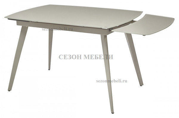 Стол ELIOT 120 GREY9 матовое стекло цвет шампань/ GREY9 каркас (вид 1) Стол ELIOT 120 GREY9 матовое стекло цвет шампань/ GREY9 каркас (фото, вид 1)
