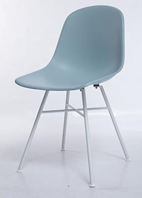 Стул BONNIE 292-CPP ICE BLUE/ WHITE на металлическом каркасе (фото, вид 3)
