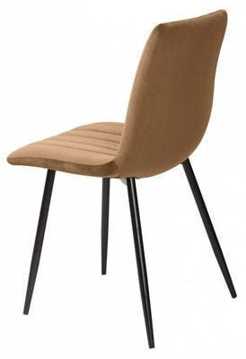 Стул DUBLIN G108-72 тоффи/ черный каркас, велюр (вид 1) Стул DUBLIN G108-72 тоффи/ черный каркас, велюр (фото, вид 1)