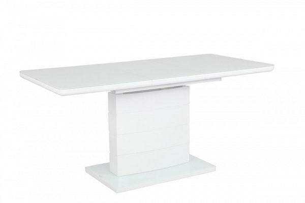 Стол ALTA 120 WHITE / супер белое глянцевое стекло (вид 3) Стол ALTA 120 WHITE / супер белое глянцевое стекло (фото, вид 3)