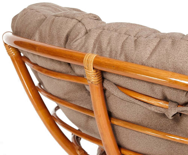 Кресло PAPASAN 23/01 W Cognac (коньяк) + подушка (экошерсть коричневая) (вид 3) Кресло PAPASAN 23/01 W Cognac (коньяк) + подушка (экошерсть коричневая) (фото, вид 3)