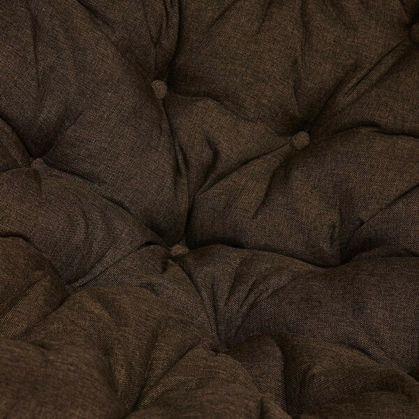 Кресло-качалка PAPASAN w 23/01 B с подушкой, античный черно-коричневый, ткань коричневый (вид 7) Кресло-качалка PAPASAN w 23/01 B с подушкой, античный черно-коричневый, ткань коричневый (фото, вид 7)