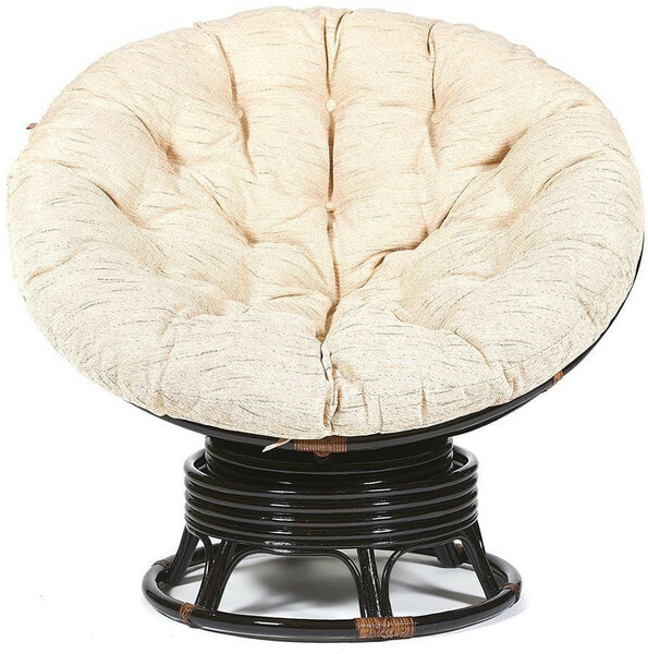 Кресло-качалка PAPASAN w 23/01 B с подушкой, античный черно-коричневый, ткань Старт (вид 2) Кресло-качалка PAPASAN w 23/01 B с подушкой, античный черно-коричневый, ткань Старт (фото, вид 2)