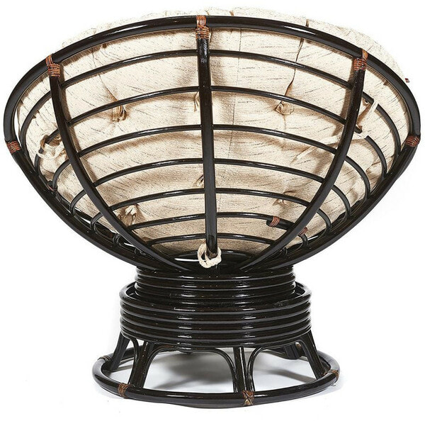 Кресло-качалка PAPASAN w 23/01 B с подушкой, античный черно-коричневый, ткань Старт (вид 3) Кресло-качалка PAPASAN w 23/01 B с подушкой, античный черно-коричневый, ткань Старт (фото, вид 3)