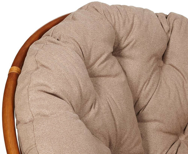 Кресло-качалка PAPASAN w 23/01 B с подушкой, орех, экошерсть коричневый (вид 4) Кресло-качалка PAPASAN w 23/01 B с подушкой, орех, экошерсть коричневый (фото, вид 4)