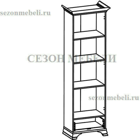 Шкаф Кентаки REG1D1S белый (фото, вид 1)