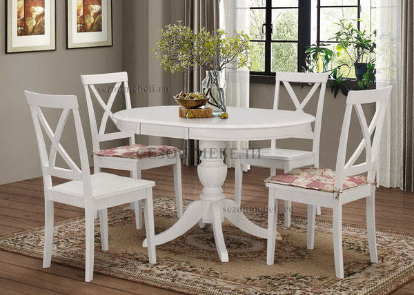 Стул с твёрдым сиденьем Гольфи (Golfi) белый (Pure white) (фото, вид 1)