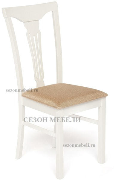 Стул с мягким сиденьем Гермес (Hermes) Ivory white/слоновая кость (фото, вид 1)