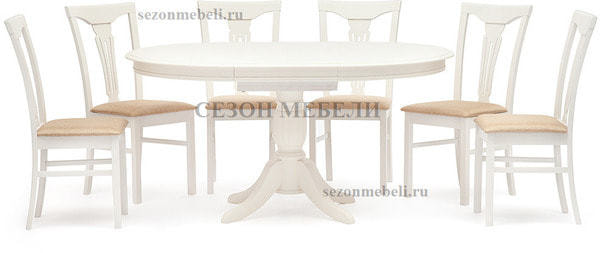 Стул с мягким сиденьем Гермес (Hermes) Ivory white/слоновая кость (фото, вид 3)