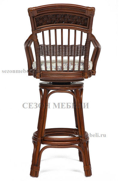 Стул барный «Андреа» (Andrea) натуральный ротанг (Pecan washed) (вид 3) Стул барный «Андреа» (Andrea) натуральный ротанг (Pecan washed) (фото, вид 3)