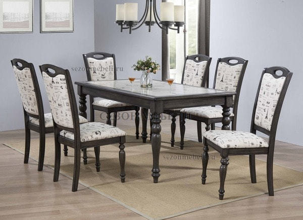 Стул LT C17443 DARK GREY #G521/ FABRIC FB62 PARIS (вид 1) Стул LT C17443 DARK GREY #G521/ FABRIC FB62 PARIS (фото, вид 1)
