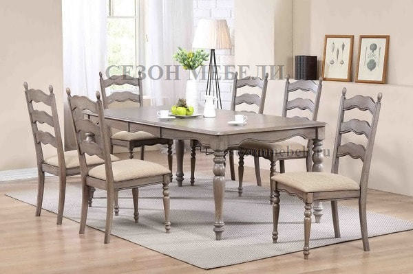 Стул LT C16396 GREY WASH #G514/ FB46 (вид 2) Стул LT C16396 GREY WASH #G514/ FB46 (фото, вид 2)
