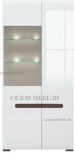 Шкаф Ацтека REG1W1D/21/9 белый/белый блеск (фото, вид 1)