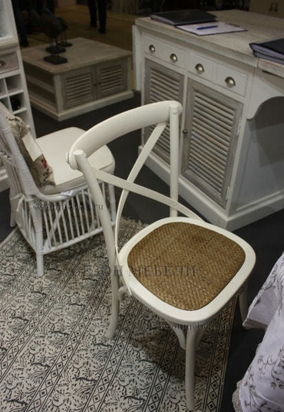 Стул Secret De Maison Cross Chair (mod. CB2001) белый (Butter white) (фото, вид 2)