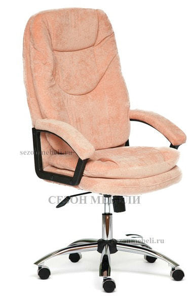 Кресло офисное SOFTY LUX (флок, розовый, 137) Кресло офисное SOFTY LUX (фото, флок, розовый, 137)