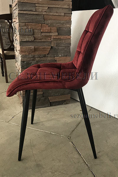 Стул CHIC G062-36 бургунди, велюр (фото, вид 4)