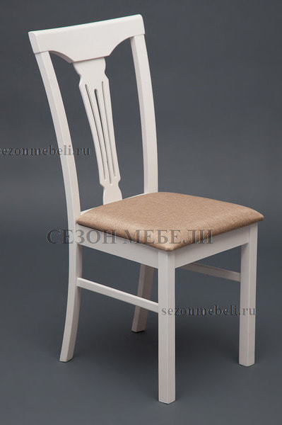 Стул с мягким сиденьем Гермес (Hermes) Ivory white/слоновая кость (фото)