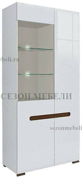 Шкаф Ацтека REG1W1D/21/9 белый/белый блеск (фото)