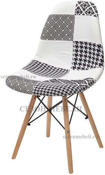 Стул MODERN-623C PATCHWORK-BW, ткань Стул MODERN-623C PATCHWORK-BW, ткань (фото)
