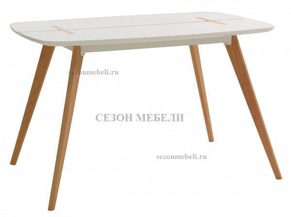 Стол OXALIS 120 белый/массив бука Стол OXALIS 120 белый/массив бука (фото)