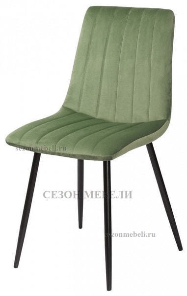 Стул DUBLIN G108-27 террариумный мох/ черный каркас, велюр Стул DUBLIN G108-27 террариумный мох/ черный каркас, велюр (фото)