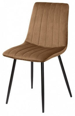 Стул DUBLIN G108-72 тоффи/ черный каркас, велюр Стул DUBLIN G108-72 тоффи/ черный каркас, велюр (фото)