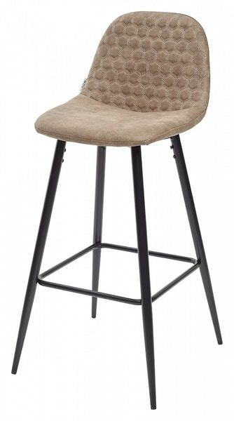 Стул барный LION BAR PK-01 серо-коричневый, ткань микрофибра PK-01 (фото)