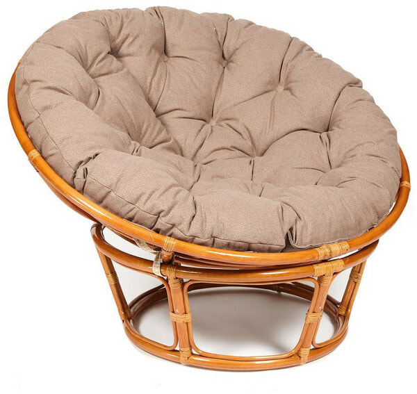 Кресло PAPASAN 23/01 W Cognac (коньяк) + подушка (экошерсть коричневая) Кресло PAPASAN 23/01 W Cognac (коньяк) + подушка (экошерсть коричневая) (фото)