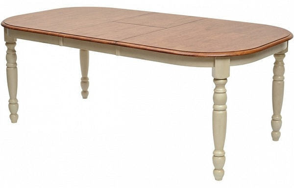 Стол LT T9308 OVAL LIGHT OAK #K232+BUTTERMILK#WW21 (фото, вид 2)