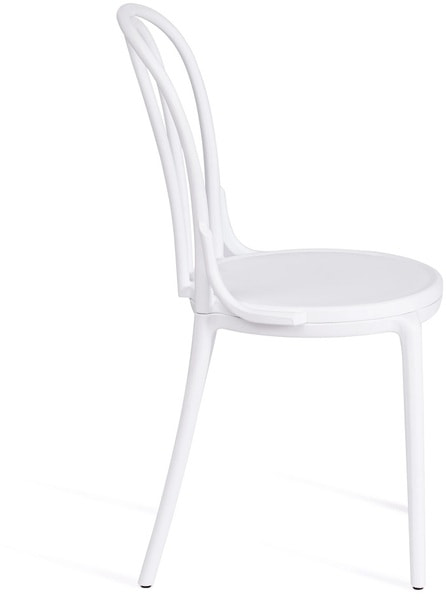 Стул THONET (mod. PL62) пластик, White (белый) 01 (вид 2) Стул THONET (mod. PL62) пластик, White (белый) 01 (фото, вид 2)