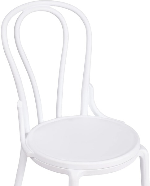 Стул THONET (mod. PL62) пластик, White (белый) 01 (вид 3) Стул THONET (mod. PL62) пластик, White (белый) 01 (фото, вид 3)
