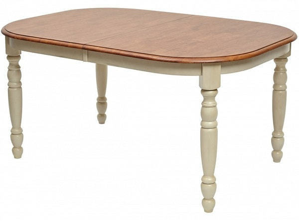 Стол LT T9308 OVAL LIGHT OAK #K232+BUTTERMILK#WW21 (фото)