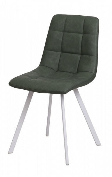 Стул CHILLI SQUARE RU-04 экокожа хаки, PU/ белый каркас Стул CHILLI SQUARE RU-04 экокожа хаки, PU/ белый каркас